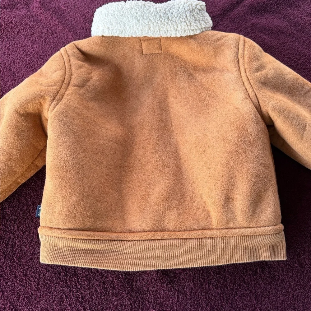 Baby B’gosh Bomber  Sherpa Jacket Tan Size 12M